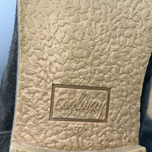 Coolway Green Suede Boho Western Boots Women's EU 37 US 6 embroidery pull on - Picture 9 of 10